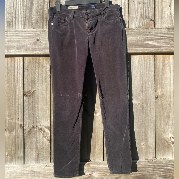 Adriano Goldschmied Brown Corduroy Pants Stevie slim - Picture 1 of 12